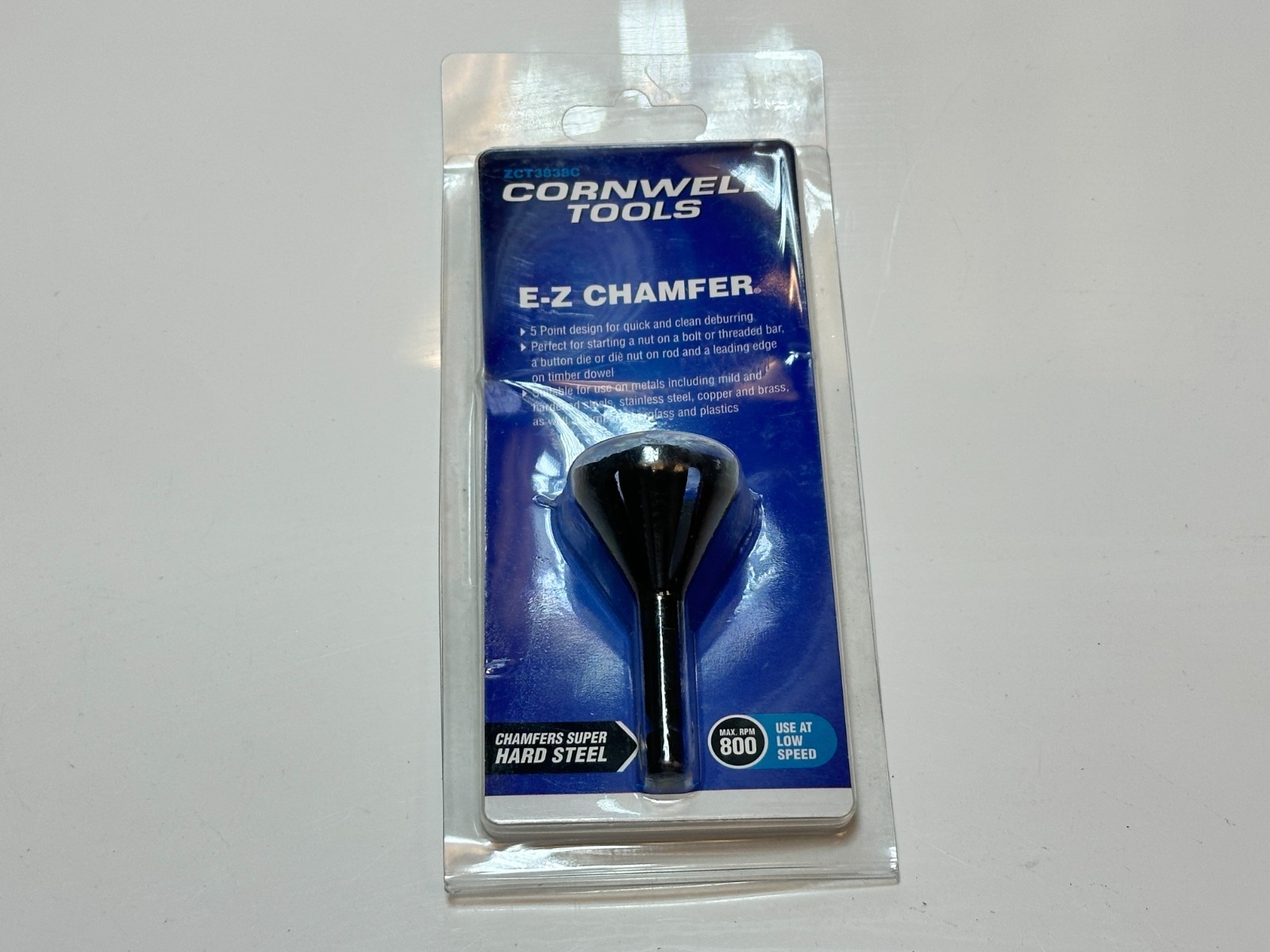 Cornwell Tools ZCT3838C E-Z Chamfer, 5 Point Design, Single M2-HSS Construction