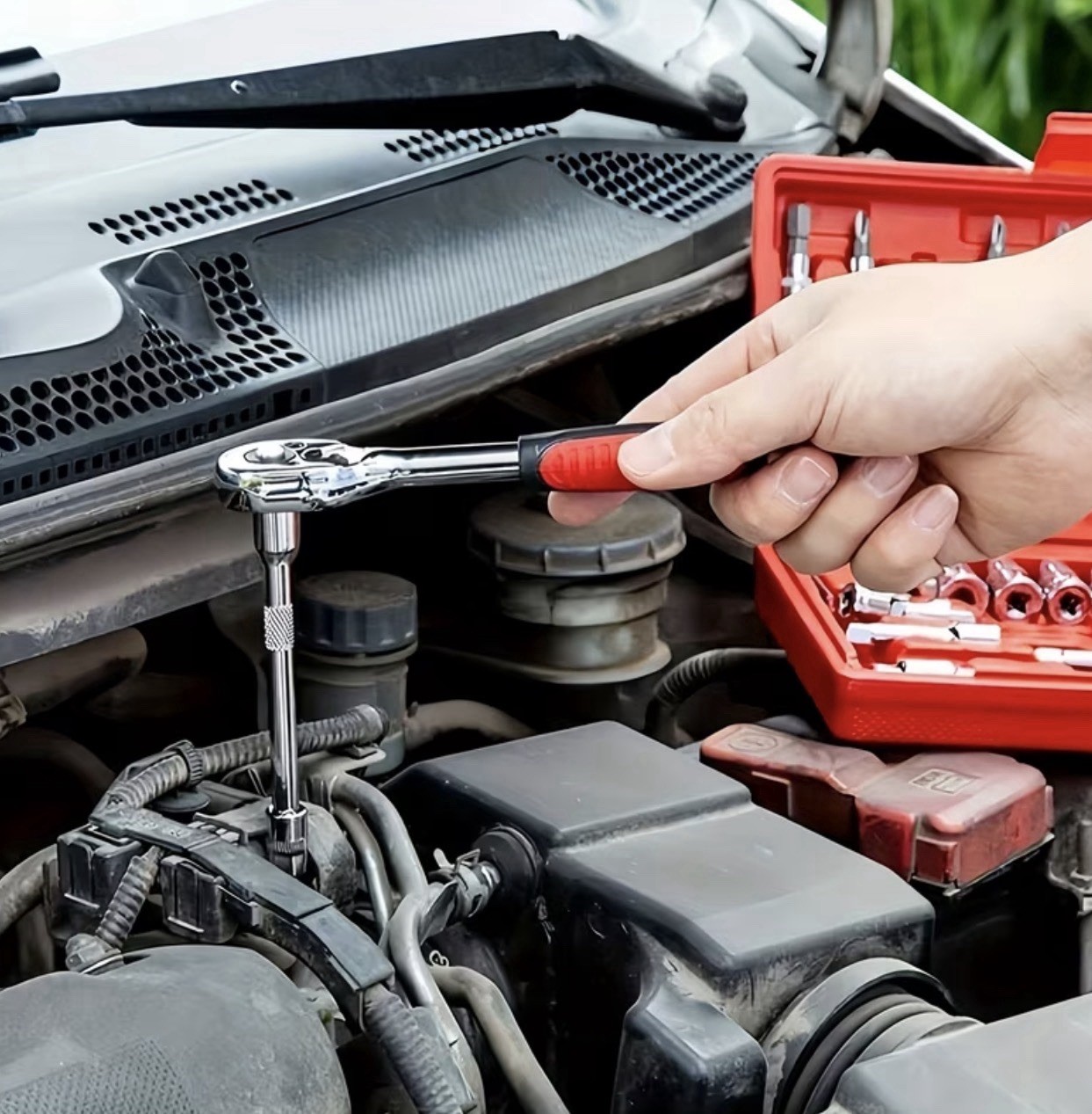 46 Piece Set Of car repair tool kit Wrenche