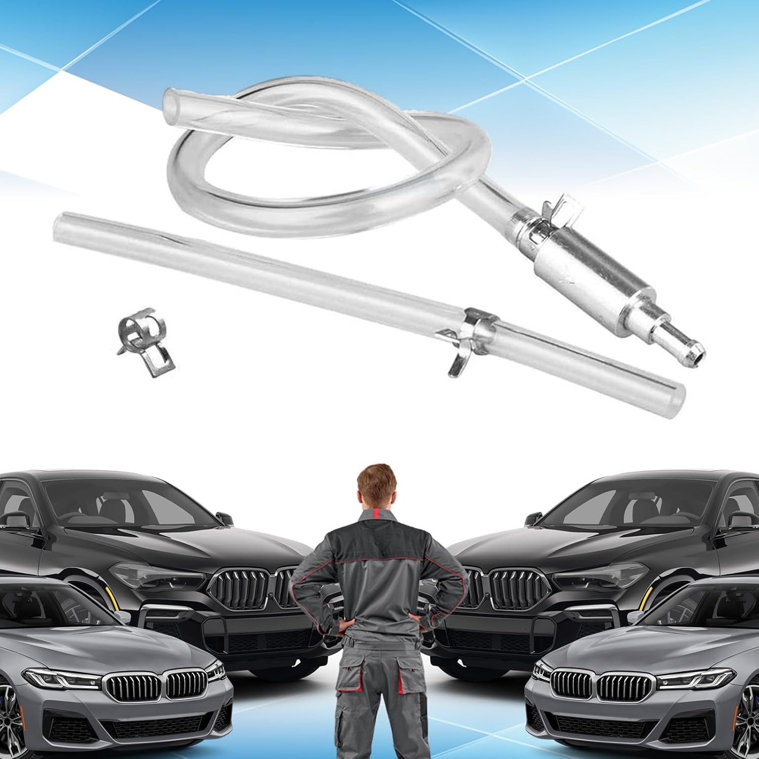 Brake Fluid Bleeder Kit Tube and Check Valve Brake and Clutch Systems