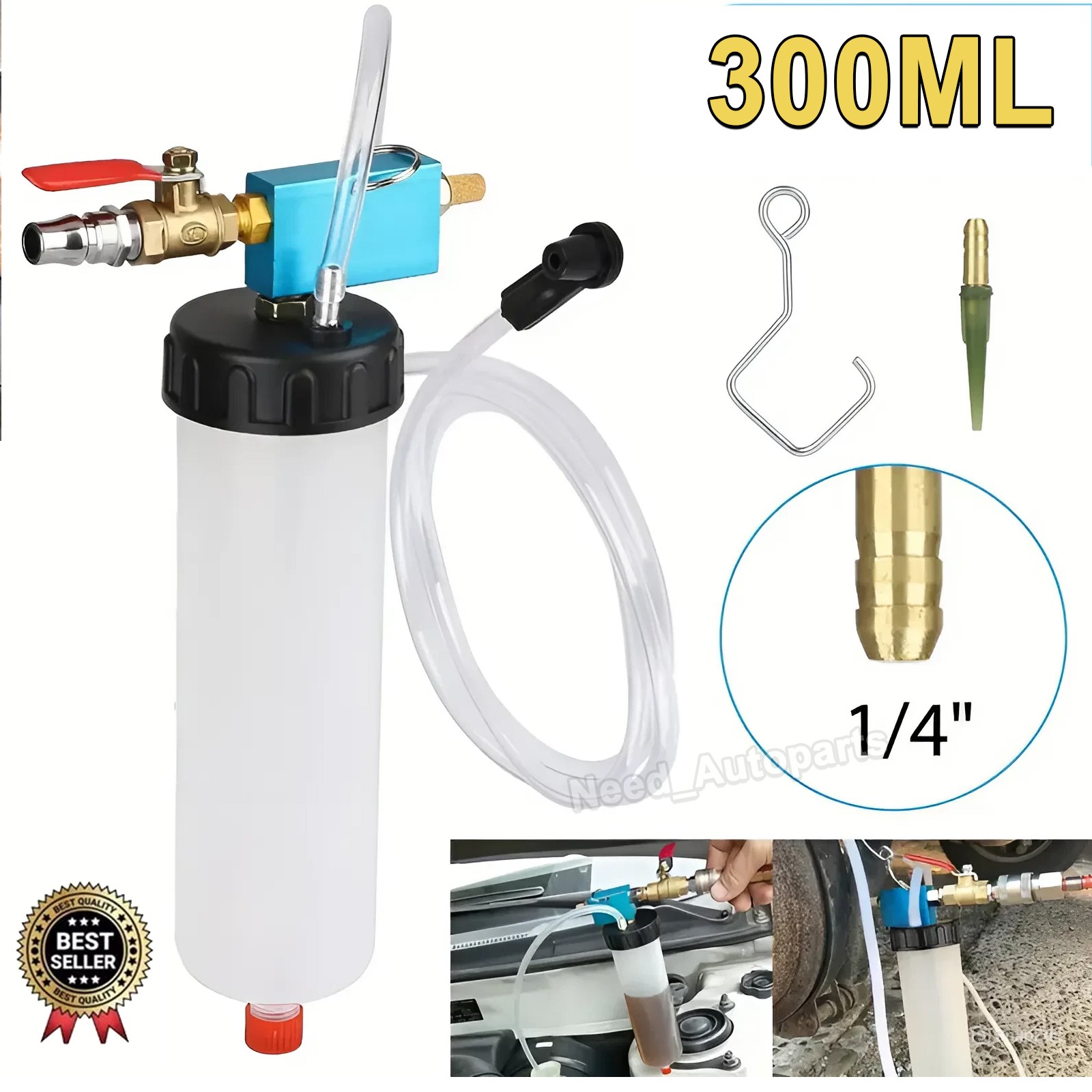 1*Car Brake Fluid Oil Change Replacement Tool Pneumatic Vacuum Bleeder Extractor