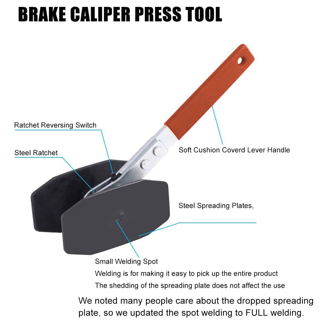 Car Disc Brake Pad Ratchet Rewind Spreader Piston Retracting Caliper Press Tool
