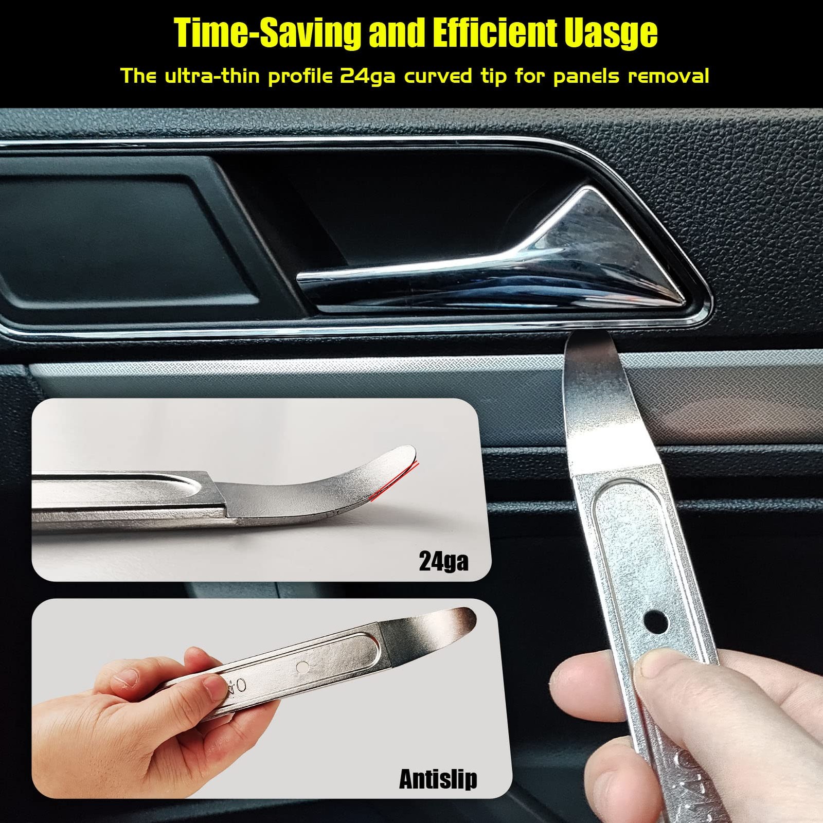 4140 Pry Tool, Pry Bar Trim Removal Tool Pry Tool, Pocket Mini Pry Bar, Door Pan
