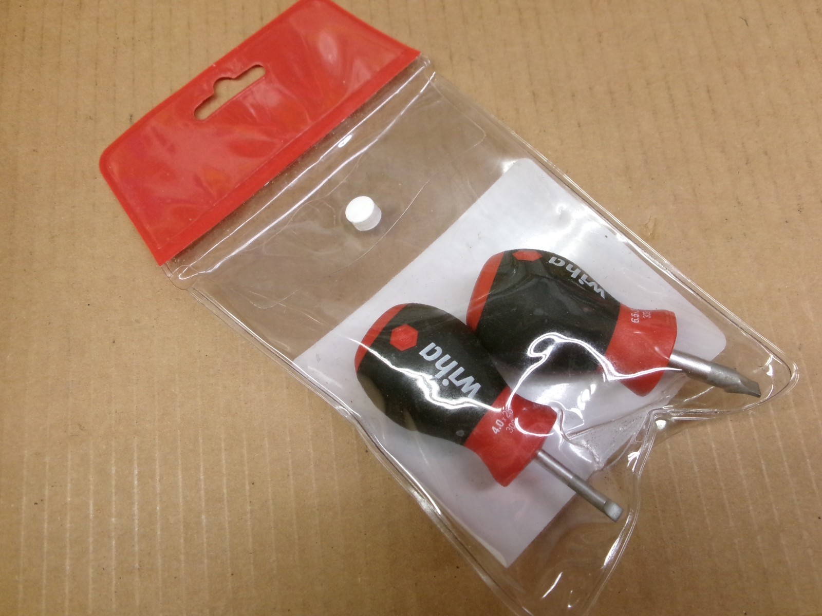 Wiha Germany 2-Piece Stubby Straight Blade Screwdriver Set No 31193