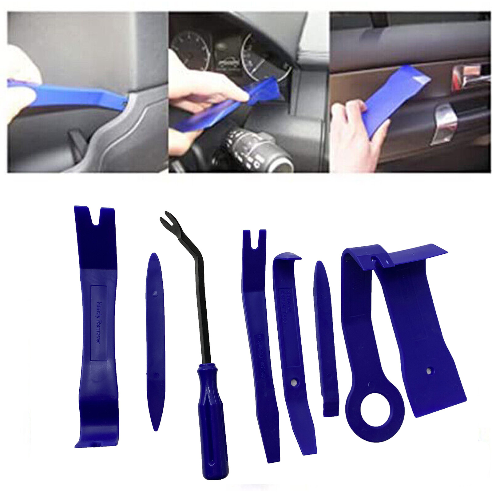 Auto Audio Removal Tool 8pcs/set Car Door Trim Panel Dash Removal Pry Tool Kit
