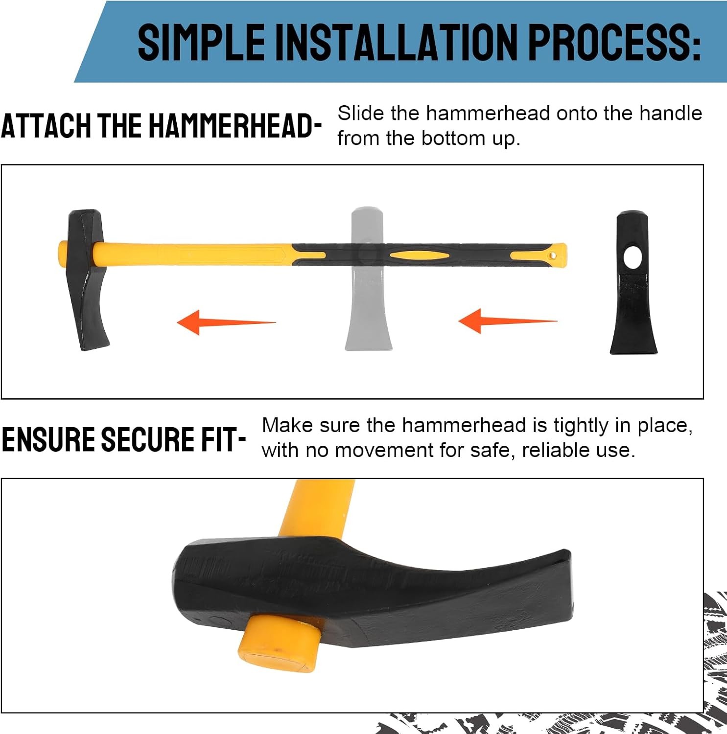 36 inch Heavy Duty Tire Bead Breaker Wedge Tire Hammer for Tire Removal