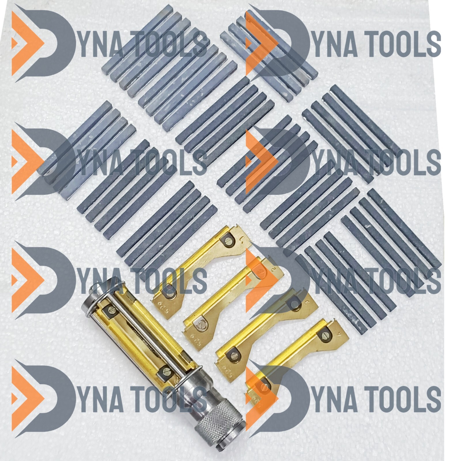 Hall Toledo Cylinder Engine Hone 2-1/2″ To 5-1/2″ Honing Machine + 12 Set Stones