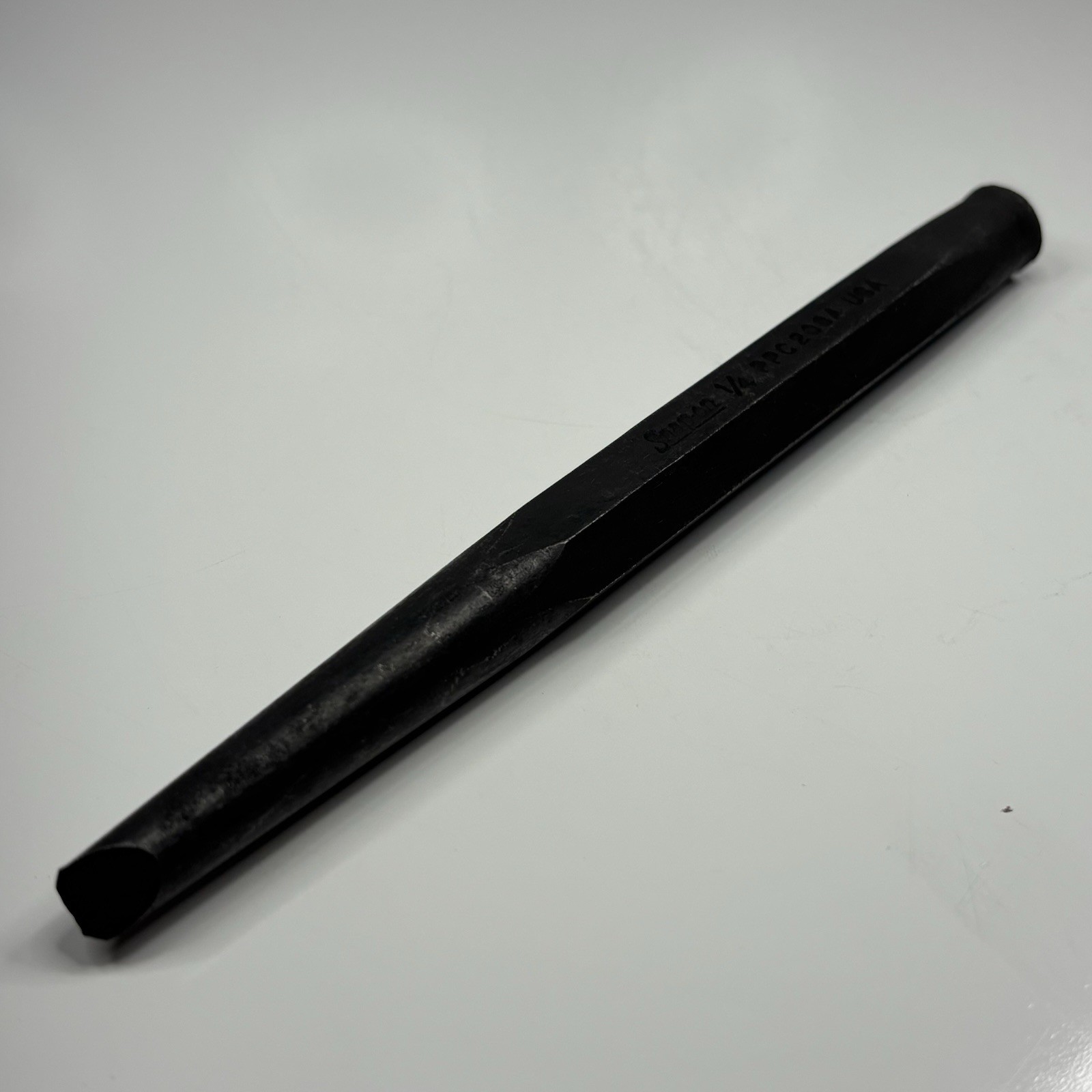 Mint Snap On Tools PPC208A 1/4 Point Black Oxide 6-1/4” Starter Punch USA 1977