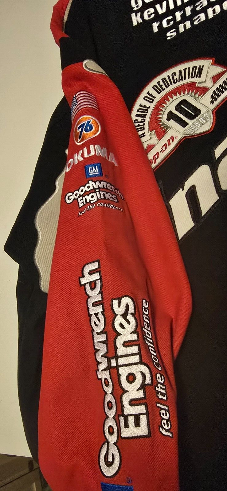 SNAP ON KEVIN HARVICK CHASE AUTHENTIC RACING JACKET SIZE XL