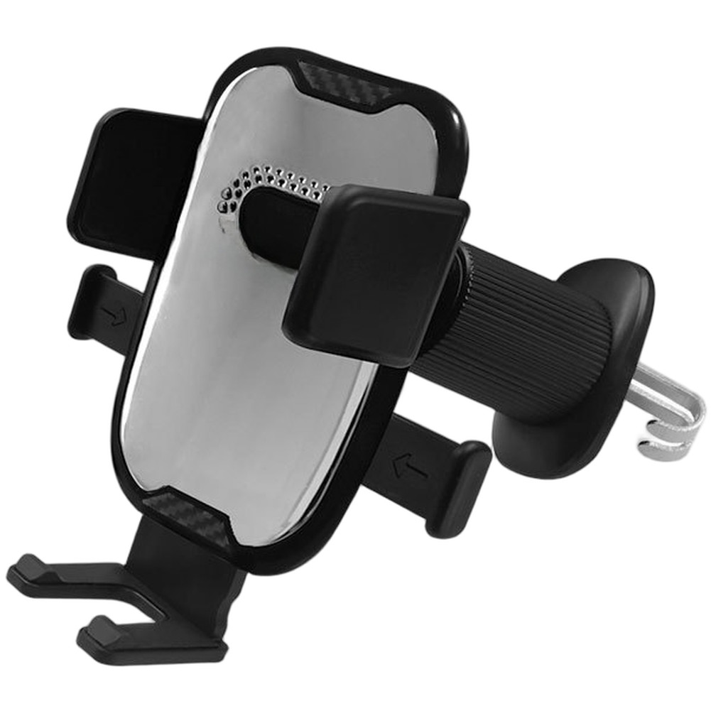 Black Silver Car Air Vent Phone Holder Compatible with Phones For 47 to 72 Inch