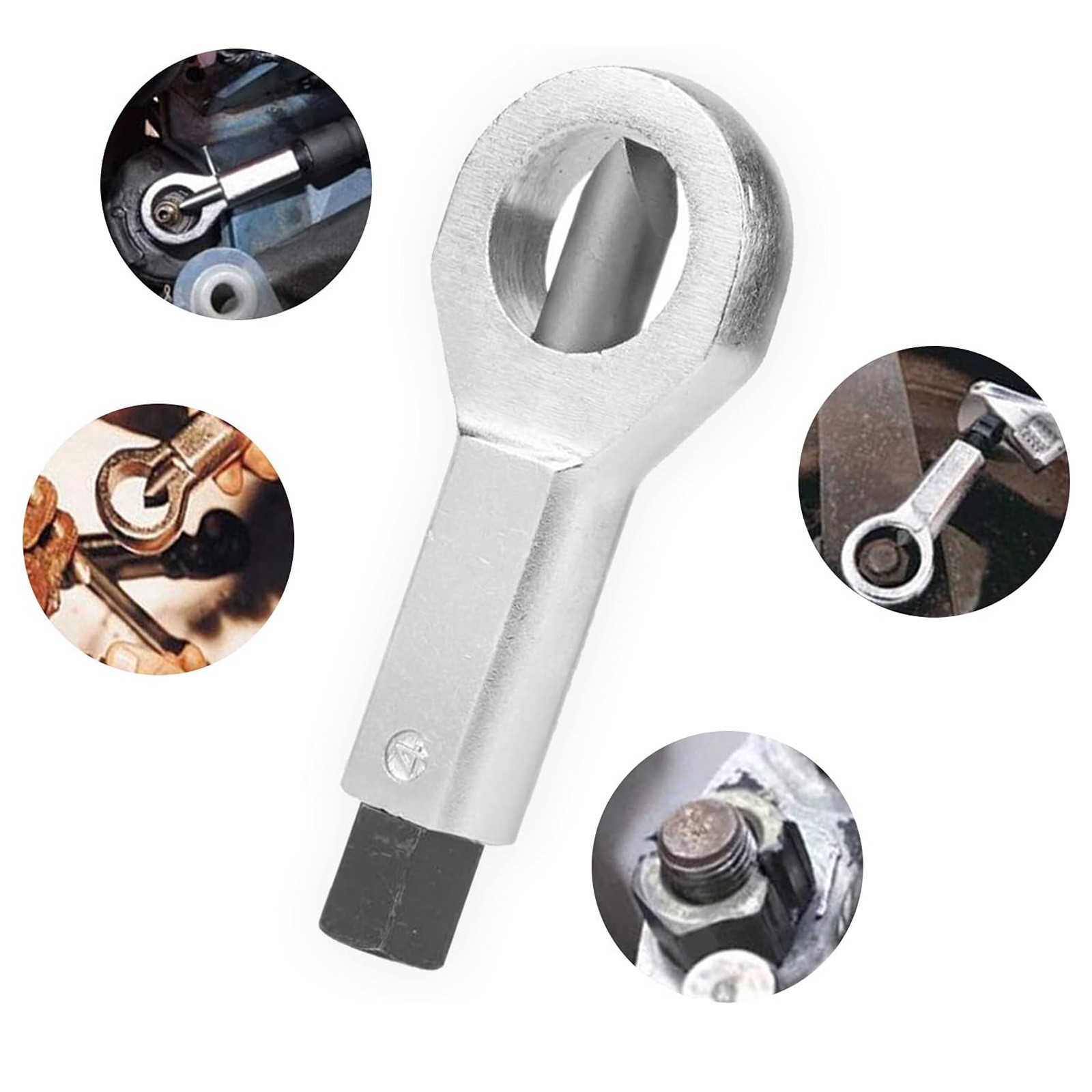 Nut Splitter Breaker 9-27mm Nut Remover Extractor Adjustable Cracker Hand Tool