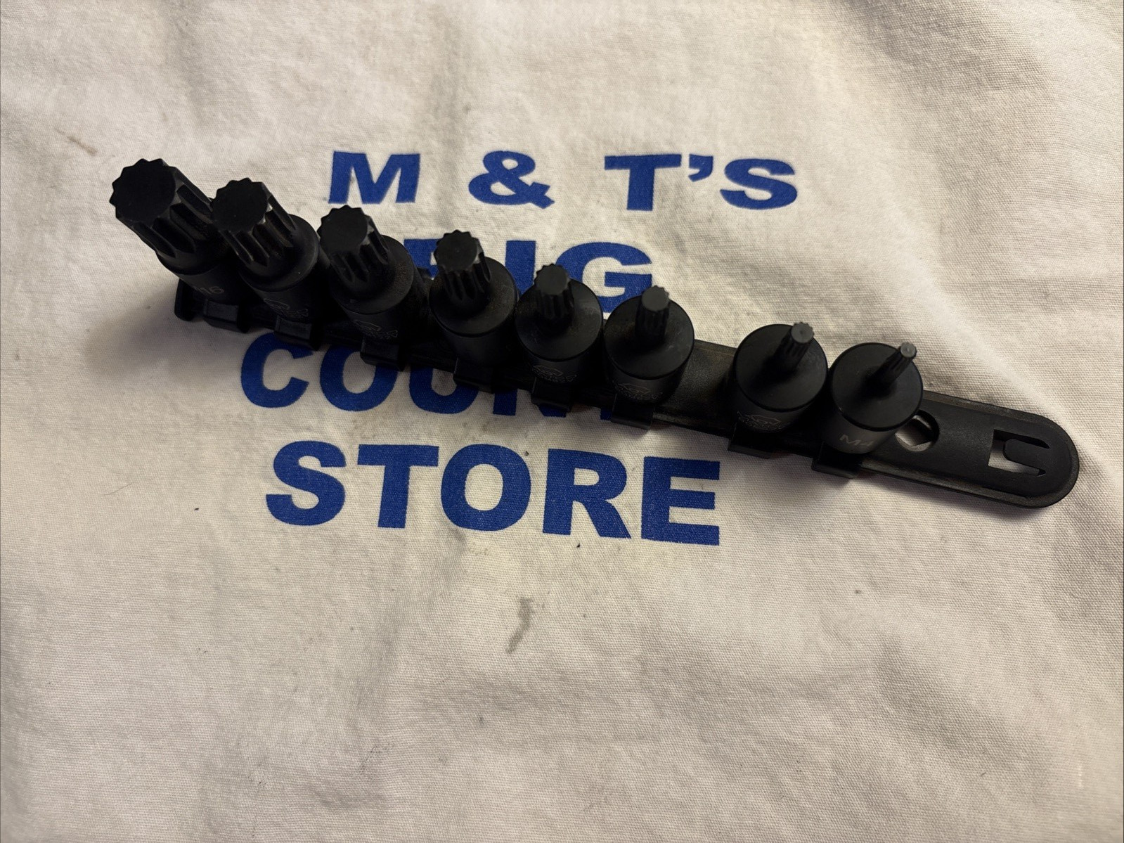 Matco 3/8″ Drive 8pc Impact Triple Square Bit Set M4-M16 w/ Rail BQM