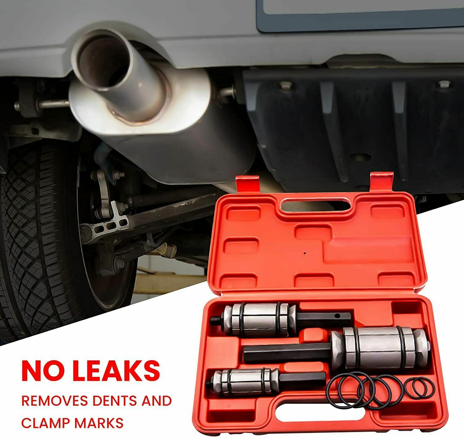 3Pcs 1/8″ to 3-1/2″ Tail Pipe Expander Muffler Exhaust Tailpipe Tube Tool Set