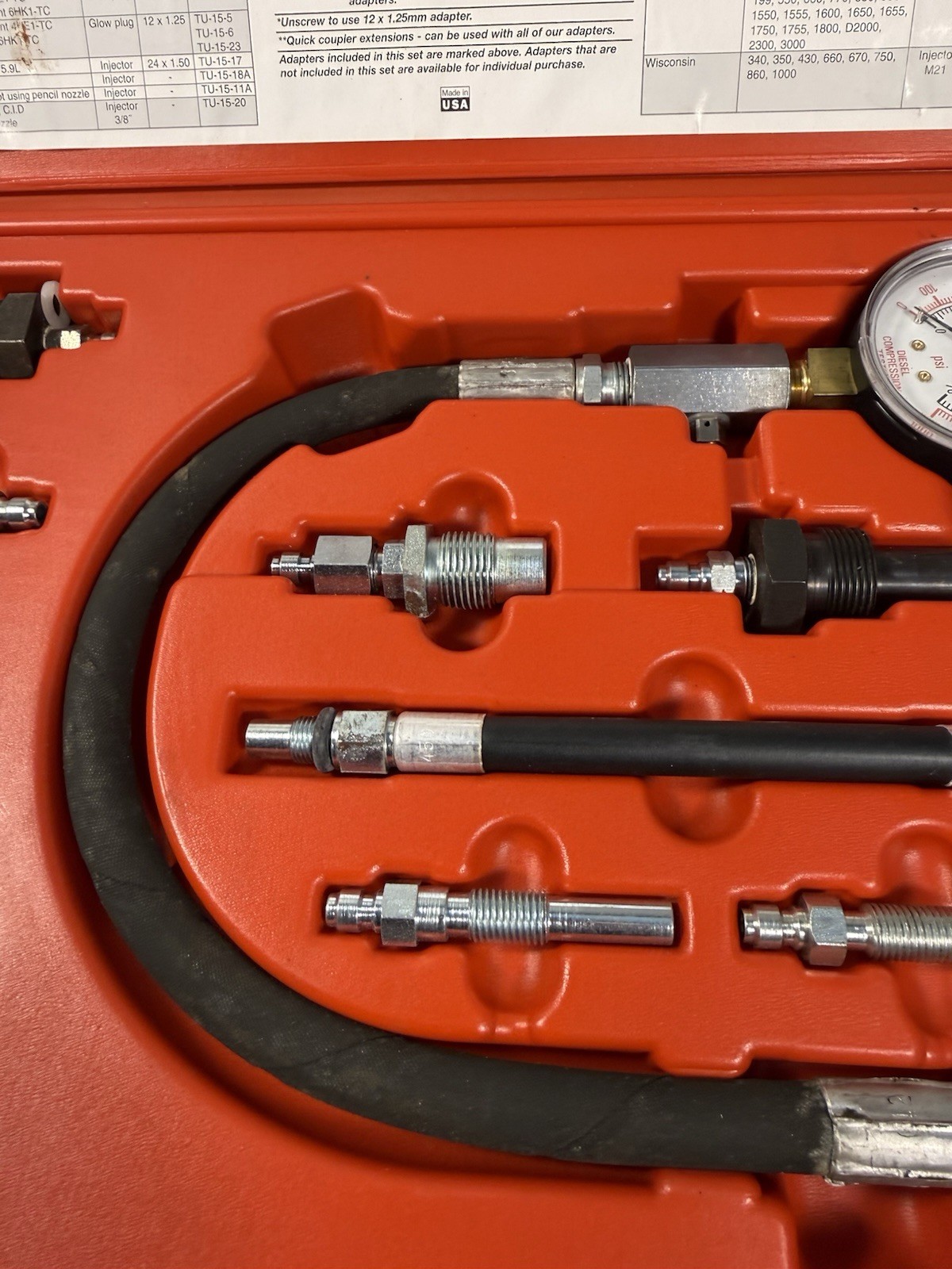 Star Products TU-15-53 Diesel Compression Test Set (tu1553). USA