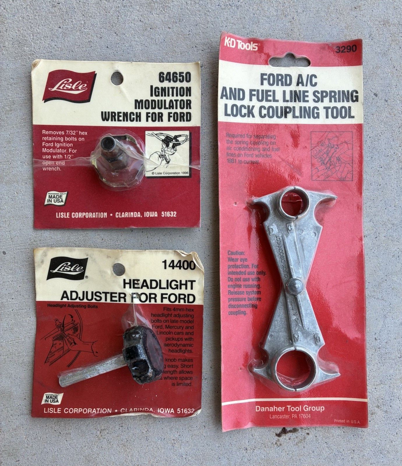 9pc New Old Stock FORD Automotive Tools OTC Cornwell Lisle KD Thexton USA Made