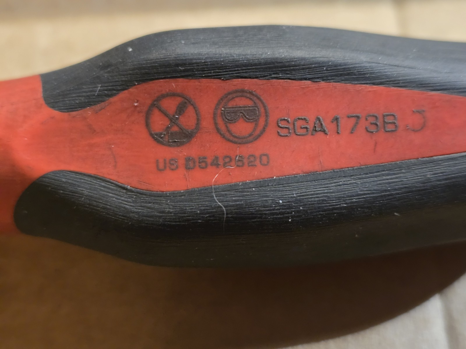 Snap-On SGA173B Radiator Hose Pick Red & Black Soft Grip