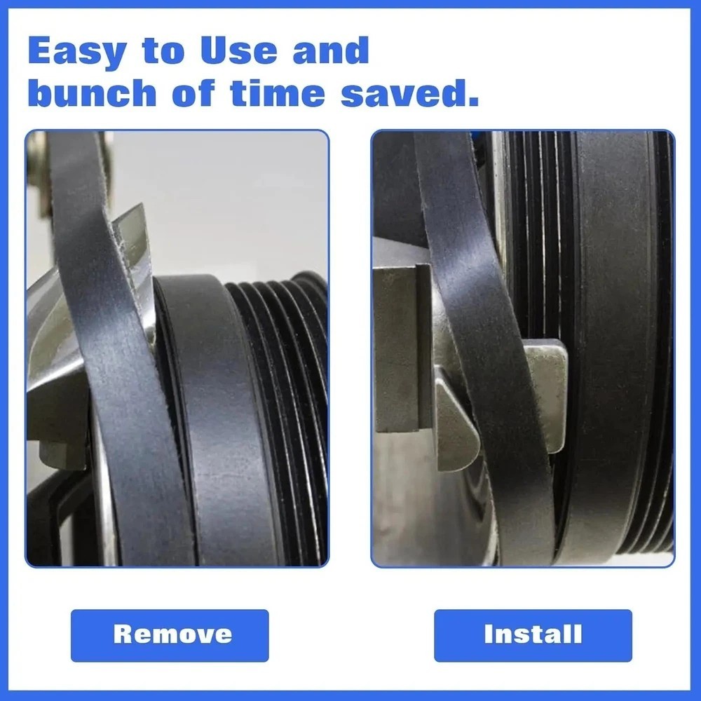 2Pcs Stretch Belt Removal Installer Tool Set Drive Belts Remover Tools For Car