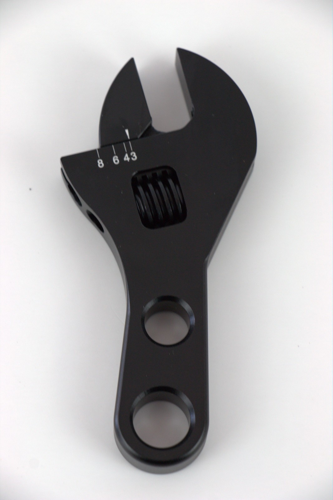 BLACK ALUMINUM STUBBY ADJUSTABLE AN FITTING WRENCH SET -3AN TO -20AN #5821/5822