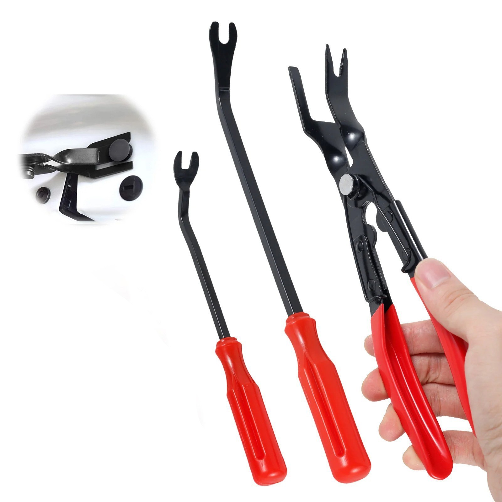3PCS Auto Trim Clip Remover Tool Removal Pliers Fastener Door Panel Retainer New