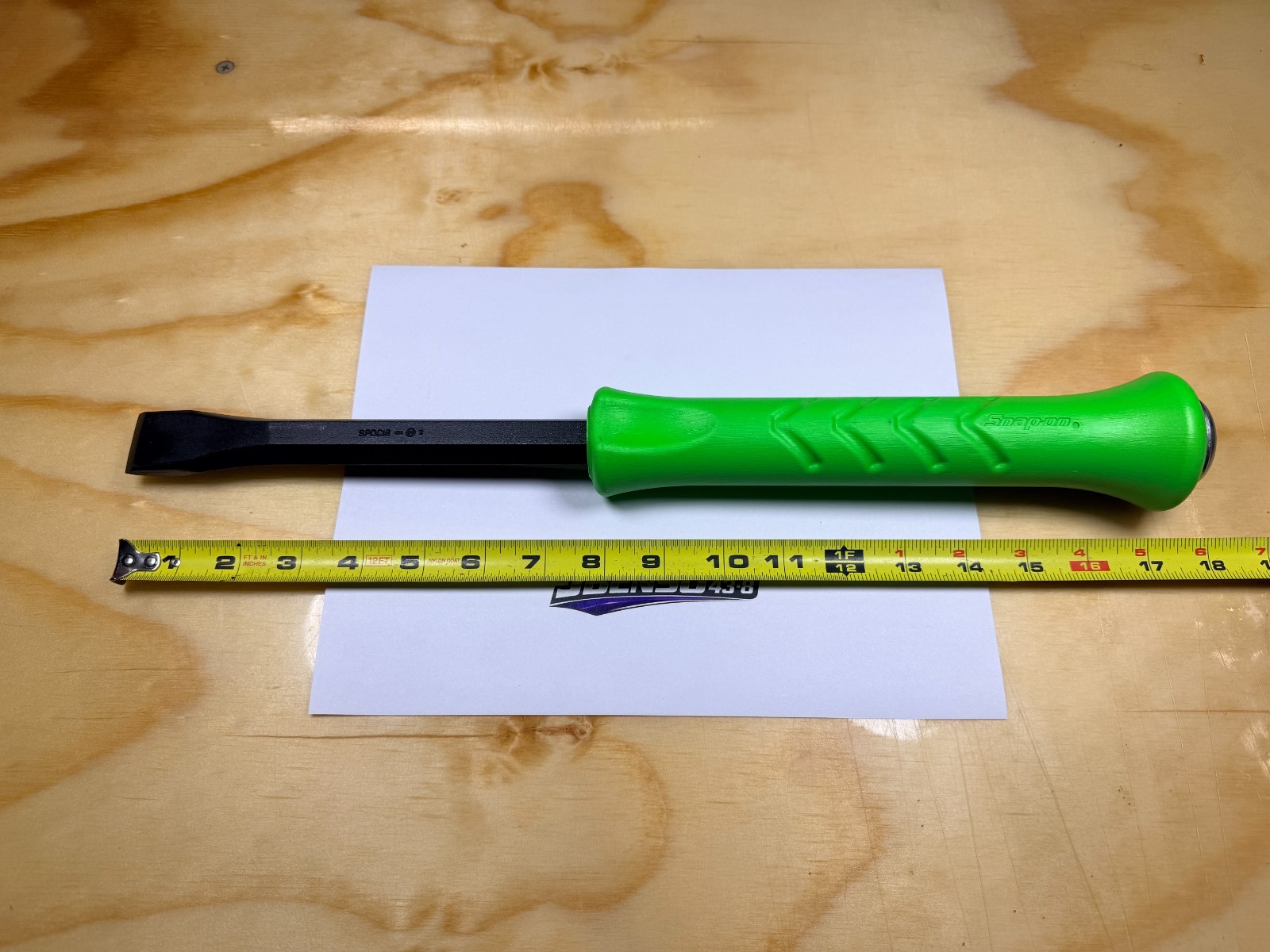 Snap-on Tools USA NEW GREEN 18″ Length Steel Striking Demolition Chisel SPDC18G