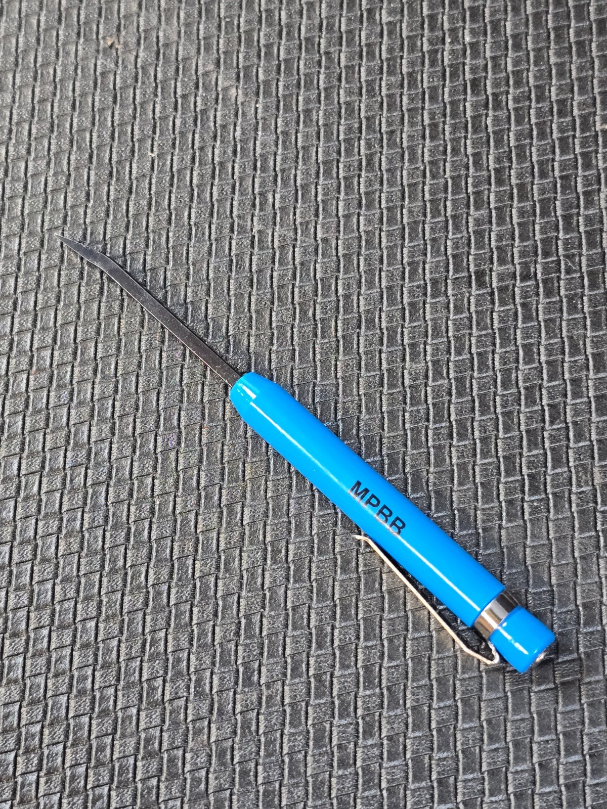 VIM Tools BLUE Mini Pocket Pry Bar Set w/Pocket Clip & Magnet MPBB