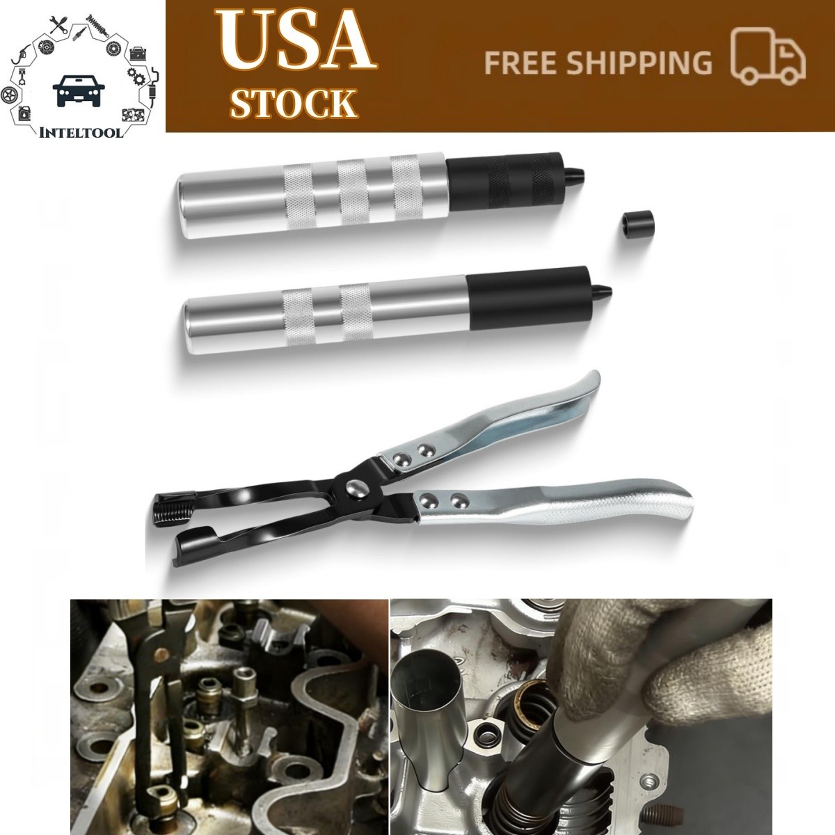 HW0107 Valve Seal Removal Pliers & 36050 Valve Keeper Installer/Remover Set