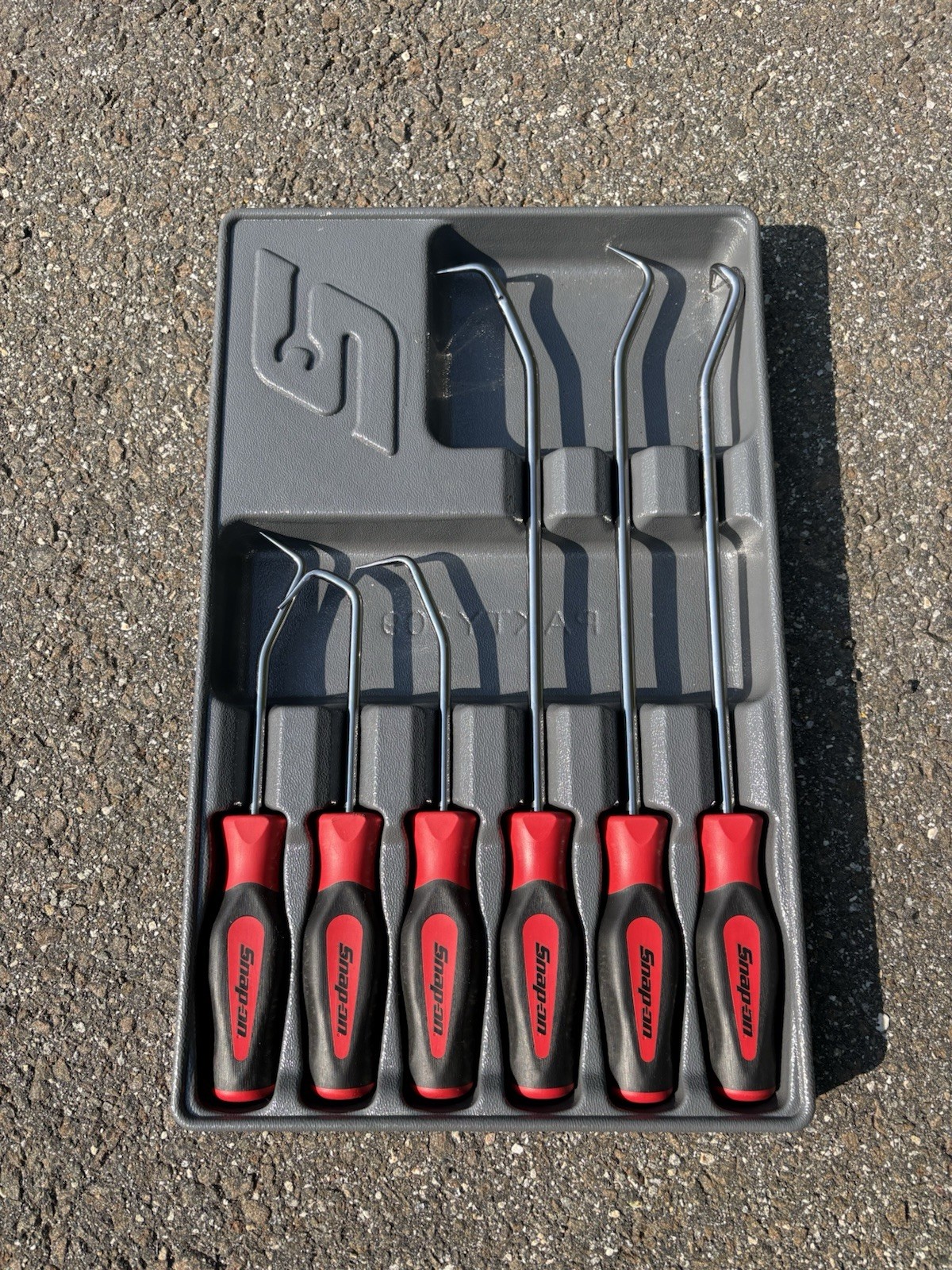 Snap-on Red Radiator Hose Pick Set 6 Pc SGRHT6BR Mechanics Automotive Tools Tray