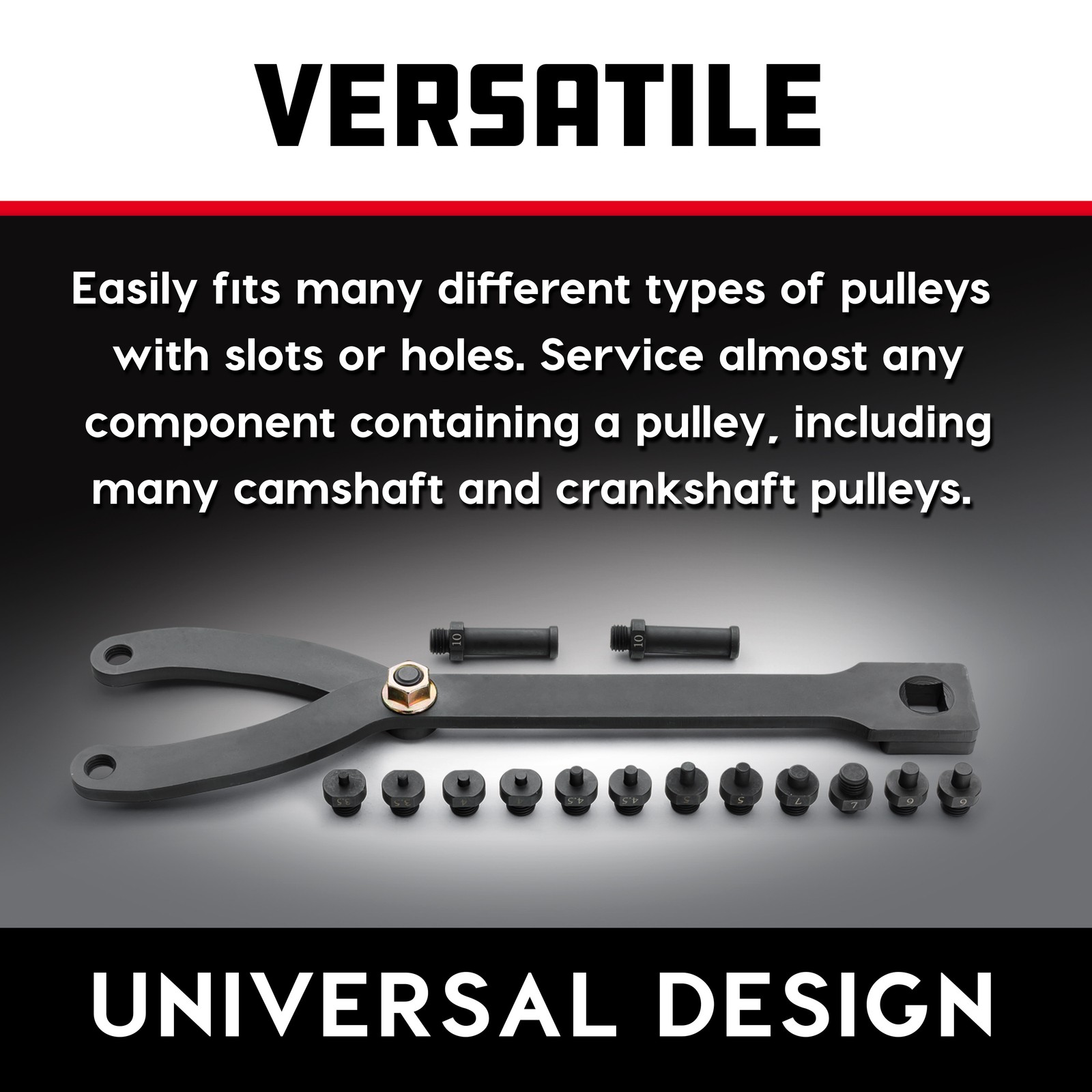 Powerbuilt Universal Pulley Holder Tool Kit – 647876