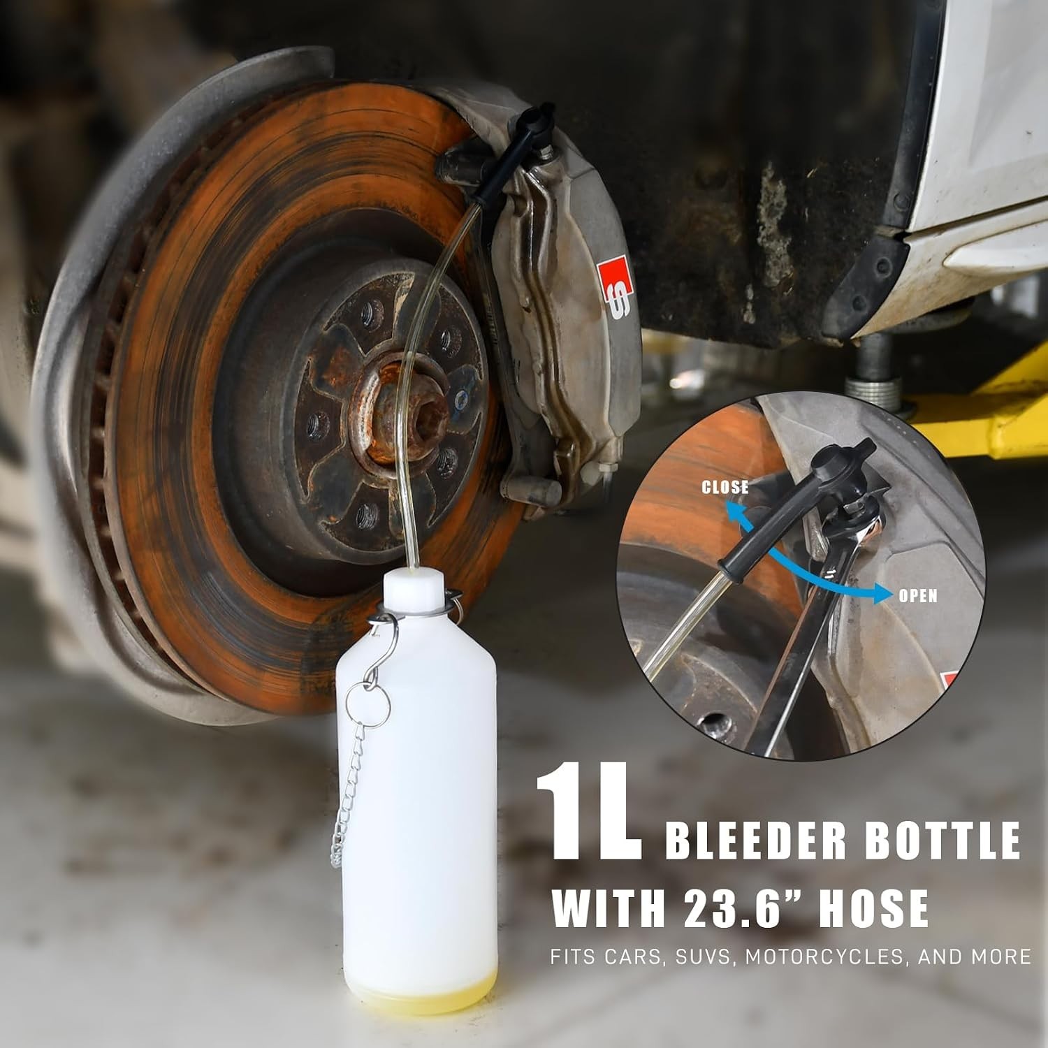 Complete 3L Pneumatic Brake Bleeder Set – Durability & Efficiency Guaranteed