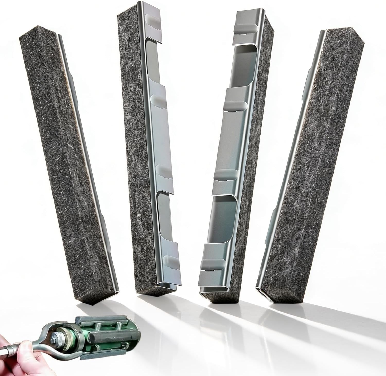 15500 Engine Cylinder Hone Replacement Stones 5-Inch long 80 Grit 4 -Pack