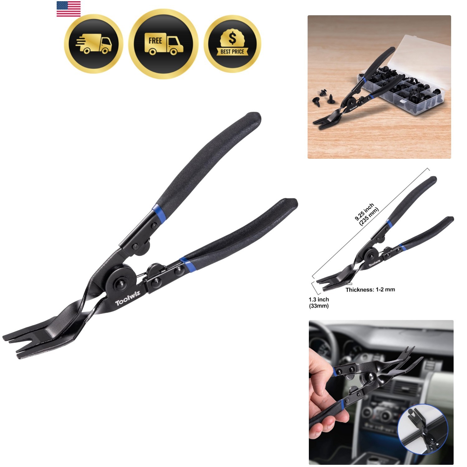Panel Removal Tool Universal Auto Door Car Upholstery Trim Clip Removal Plier…