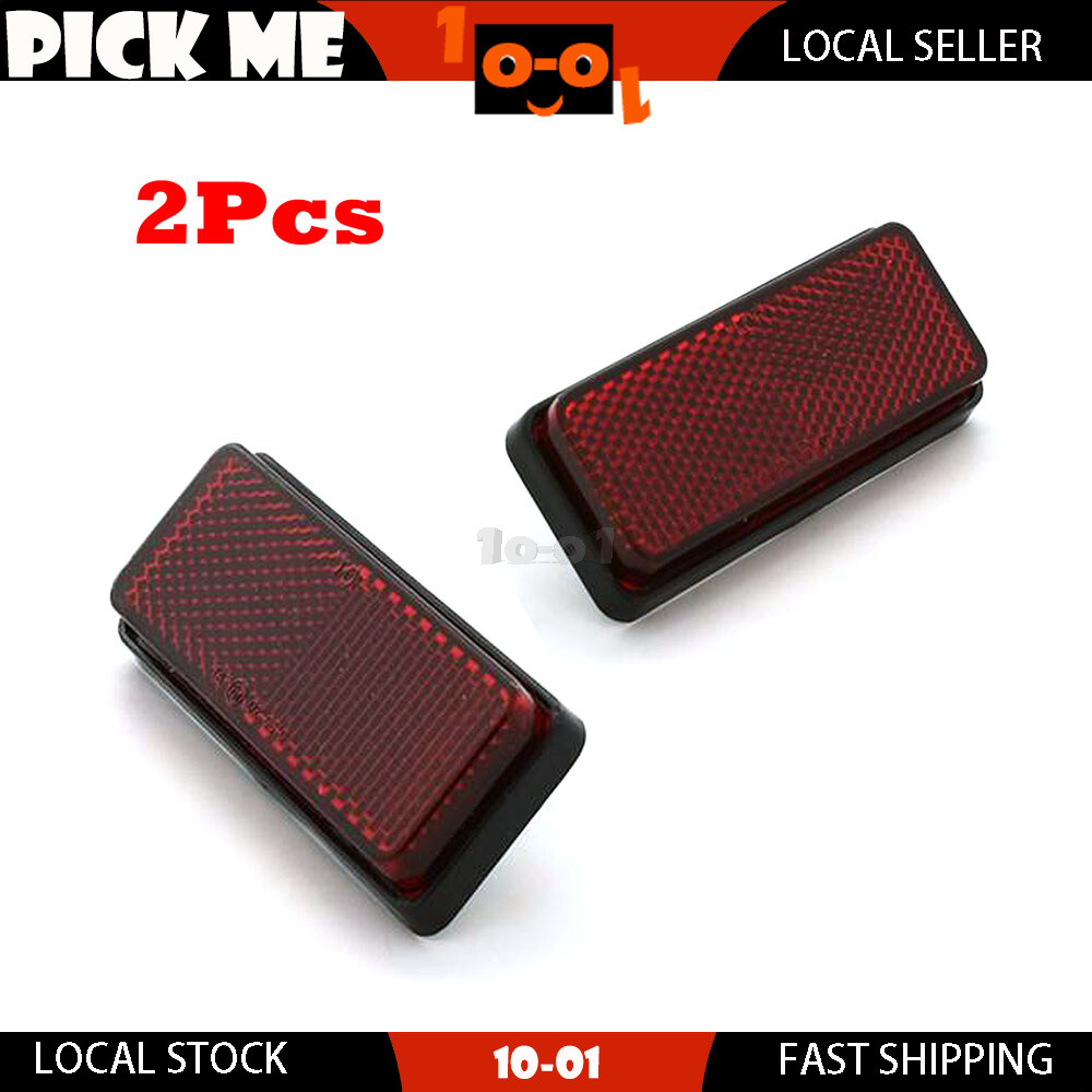 Pair Motorcycle Rear Reflector For Honda VT800C Shadow 1988