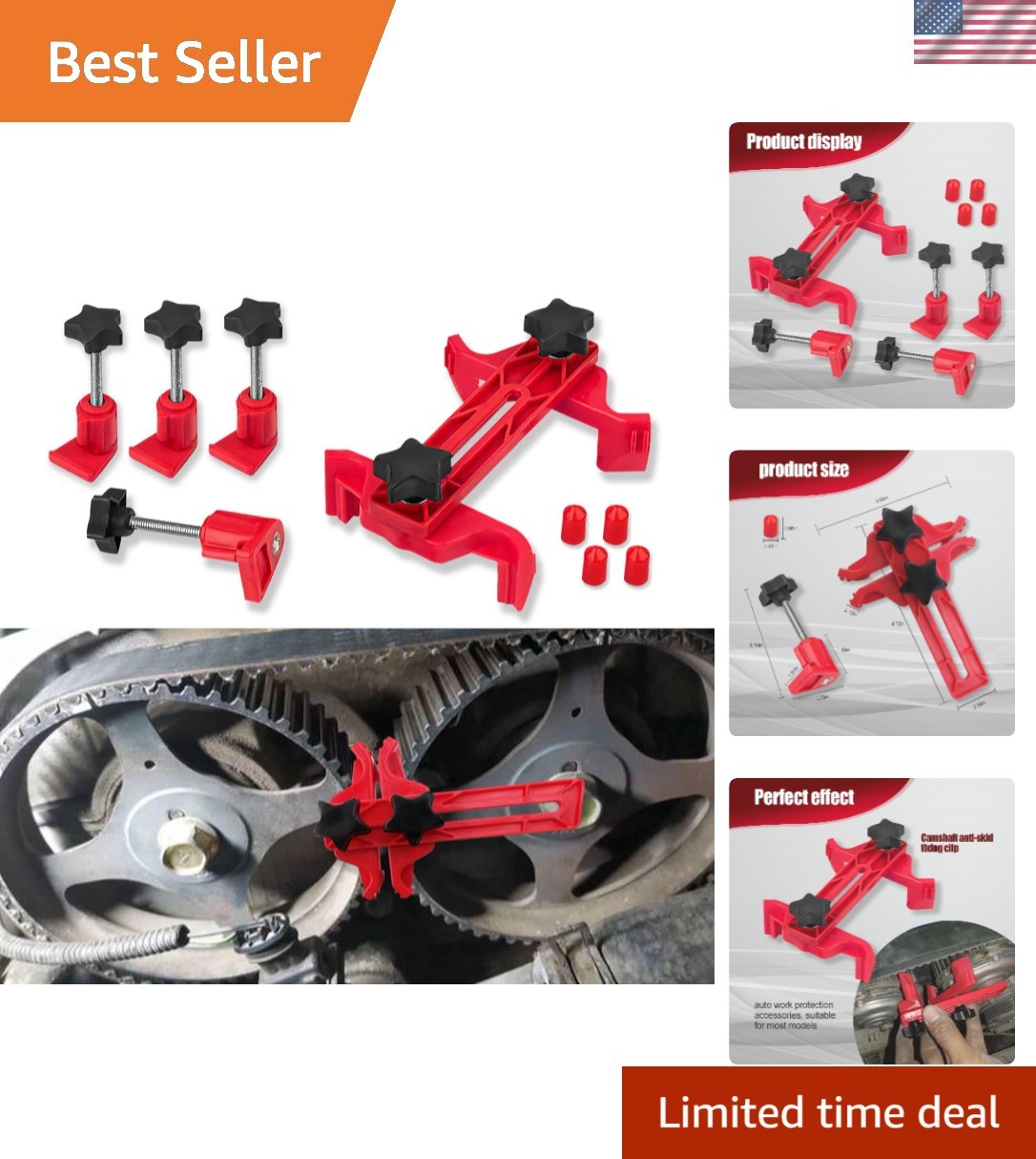 Compact Camshaft Sprocket Clamp Kit – Essential Automotive Tool for Most Cars