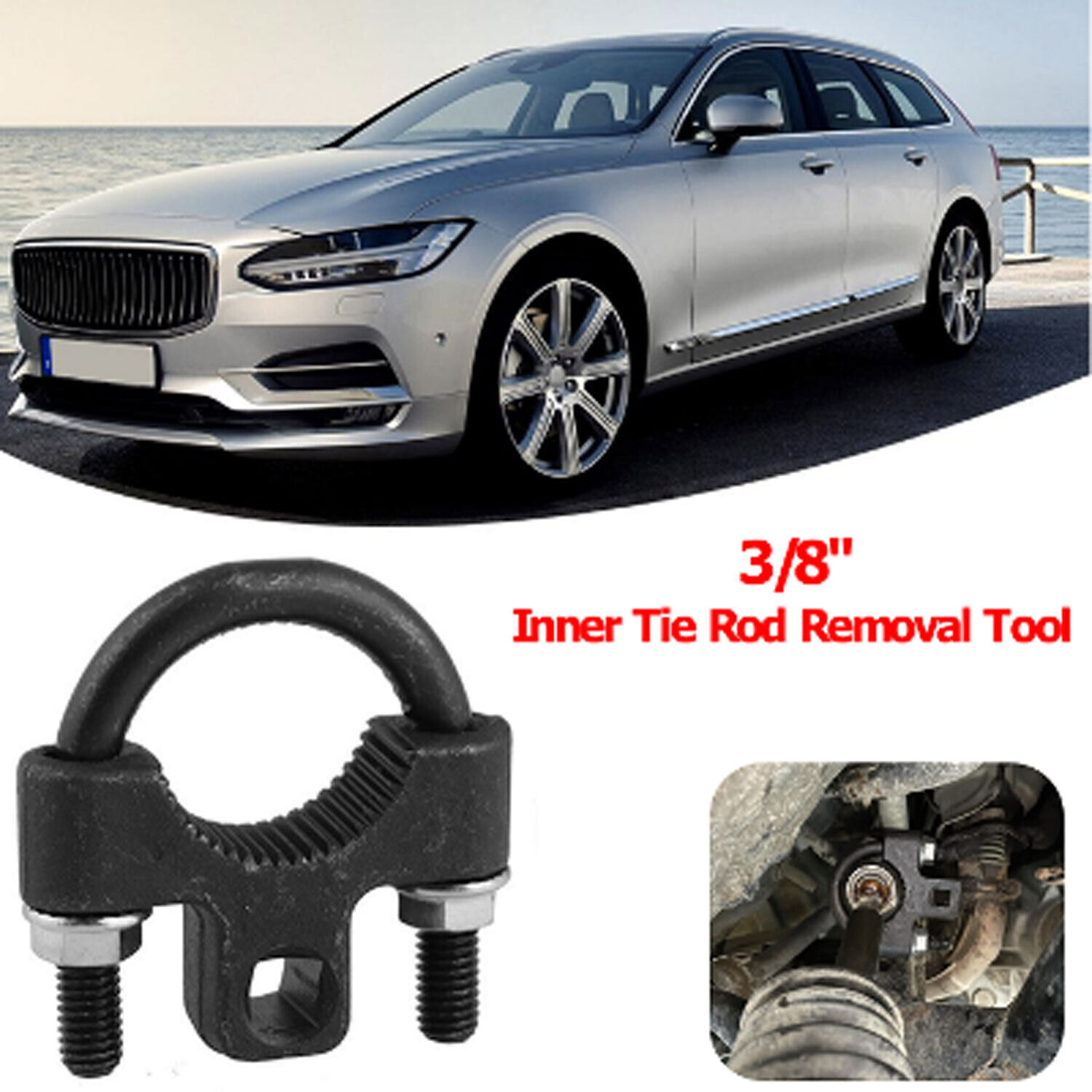 Inner Tie Rod Tool Removal Remover 3/8″ Low-Profile Turner Installer Car .