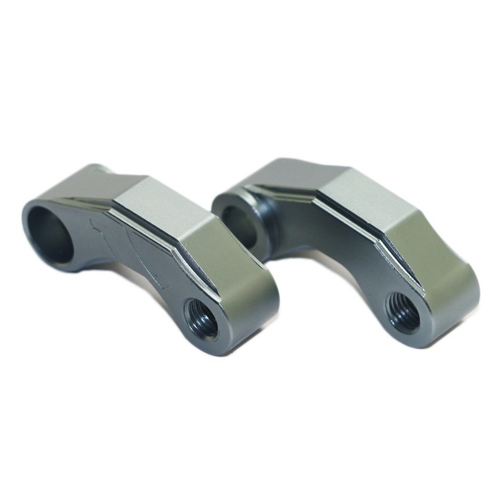 Aluminum Mirror Extension Riser Bracket for Motorcycle CNC Black Silver