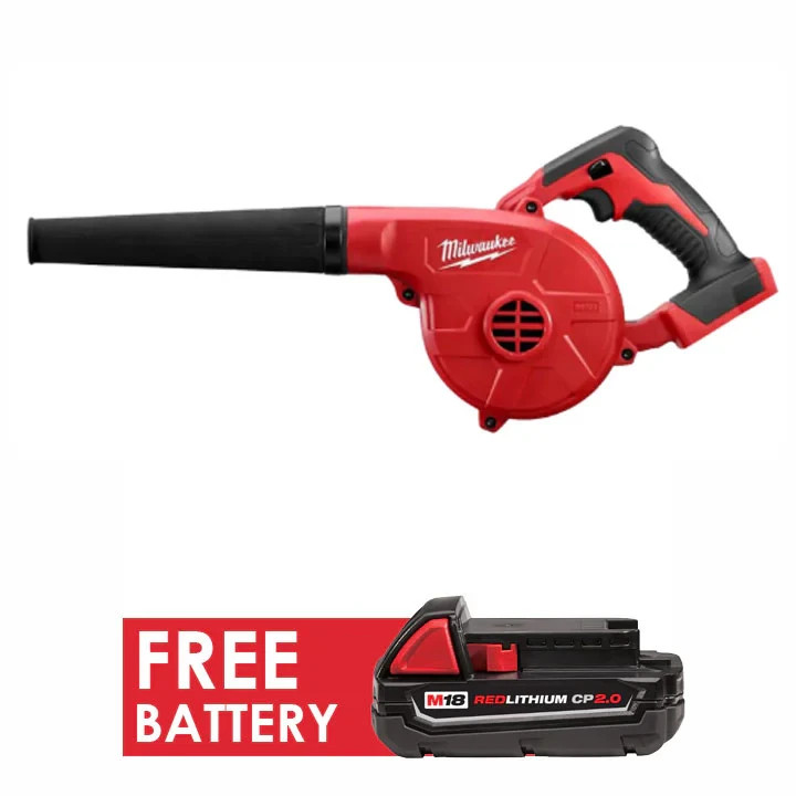 Milwaukee 0884-20 M18 Compact Leaf Blower + FREE Battery