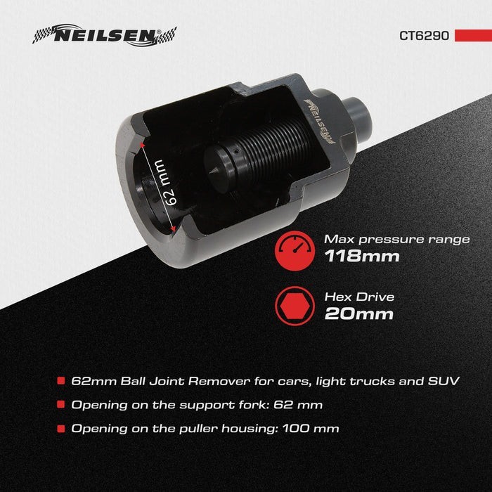 Ball Joint Remover Removal Separator Splitter Tool For HGV Truck 62mm Commercial