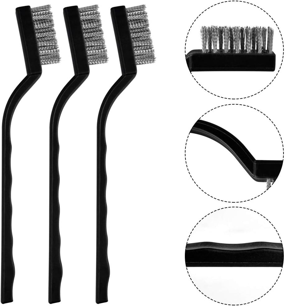 15 Pcs Mini Stainless Steel Wire Brush Set for Cleaning stainless steel