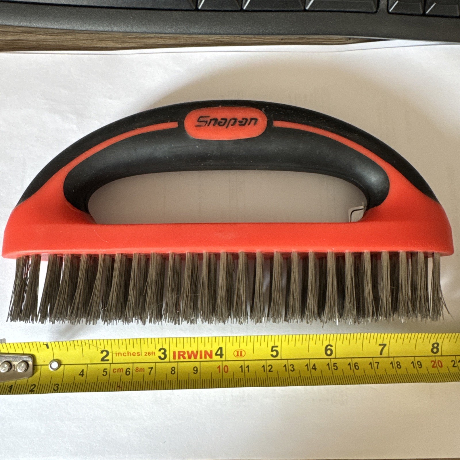 Snap On Large 8” Wire Brush Stainless Steel NEW