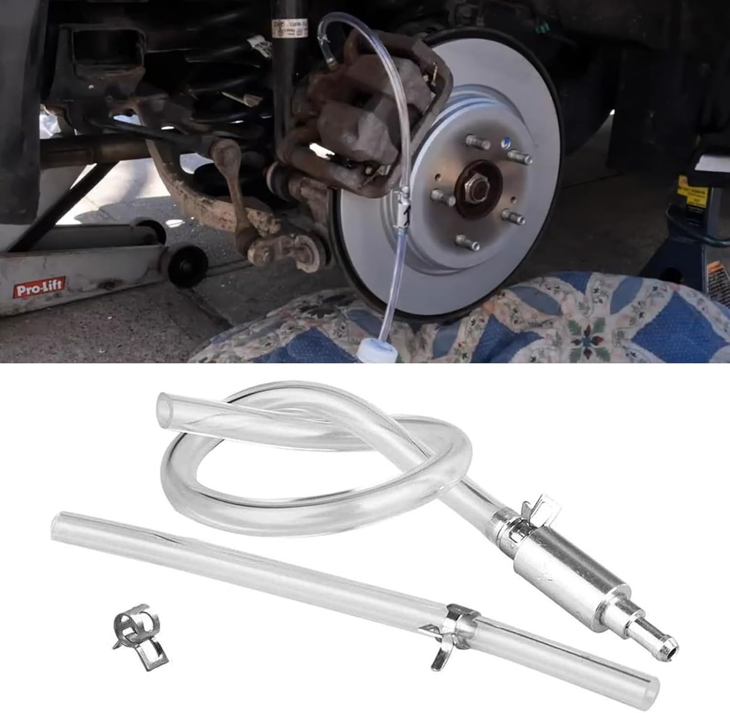 Brake Fluid Bleeder Kit Tube and Check Valve Brake and Clutch Systems