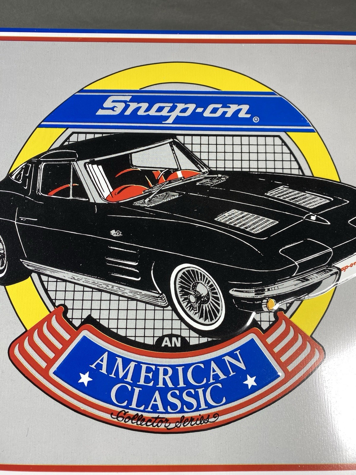 Snap-on Tools American Classic Collector Series Metal Advertising Corvette Sign