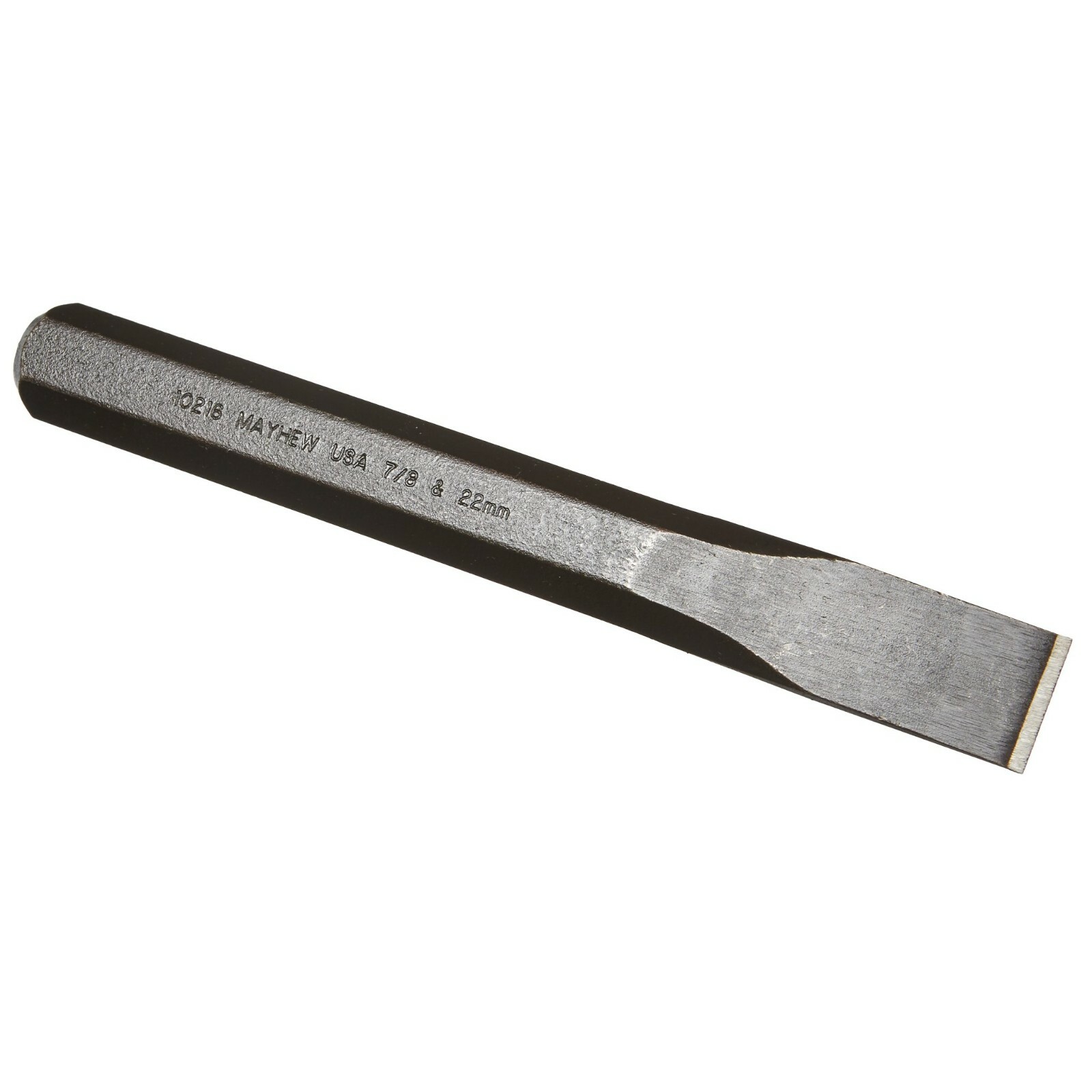 Mayhew 10216 7/8 Inch Cold Chisel Made in USA Black Oxide Finish New Tool