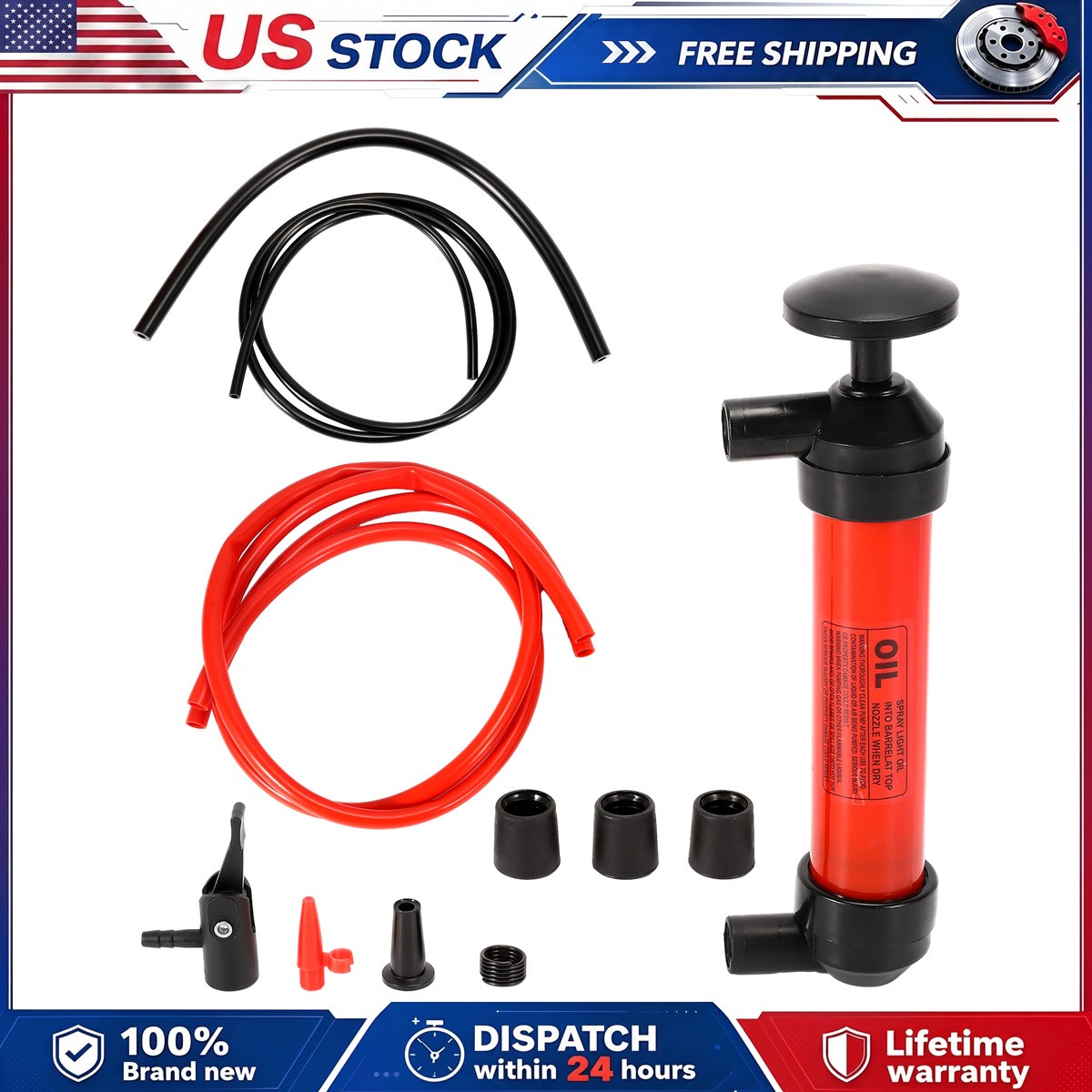 200cc Fluid Extractor Filling Syringe Transfer Liquid Pump Oil Extraction Auto
