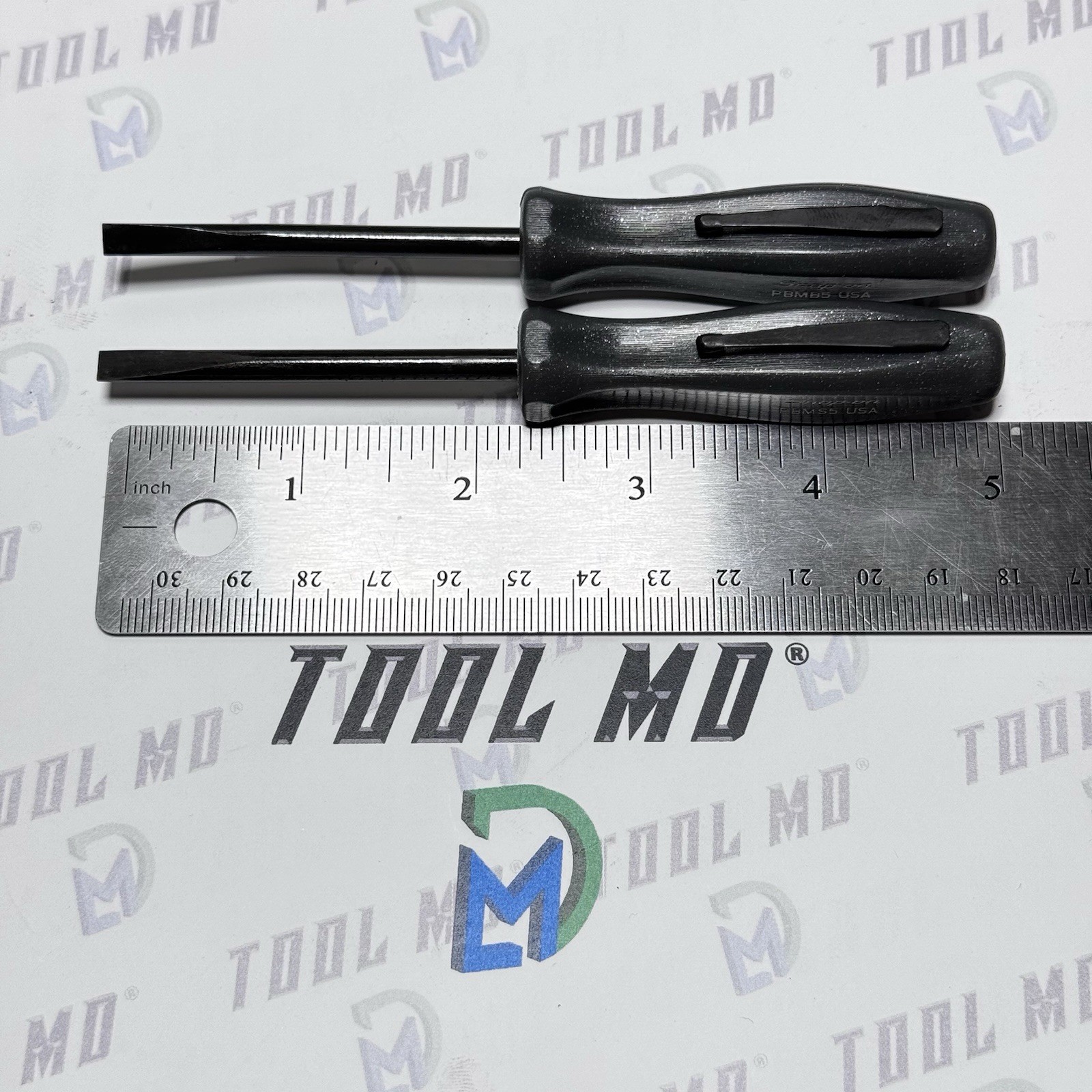 Snap-on Tools 2pc DARK TITANIUM 5″ Straight Bent Mini Pocket Prybar PBMB5 PBMS5