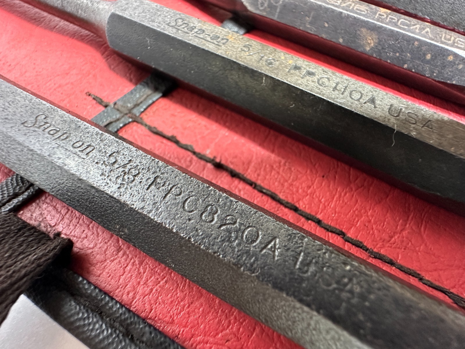 Snap-on Tools USA (MAC Kit Bag) 5pc Mixed Punch & Chisel Set Lot