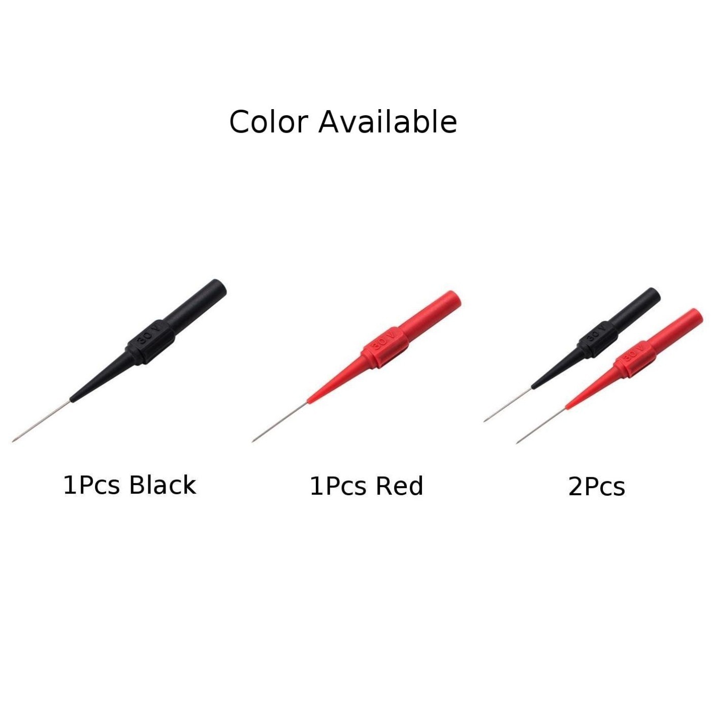 Back Piercing Needle Tip Probes for Multimeter Testing 30V Diagnostic Tools