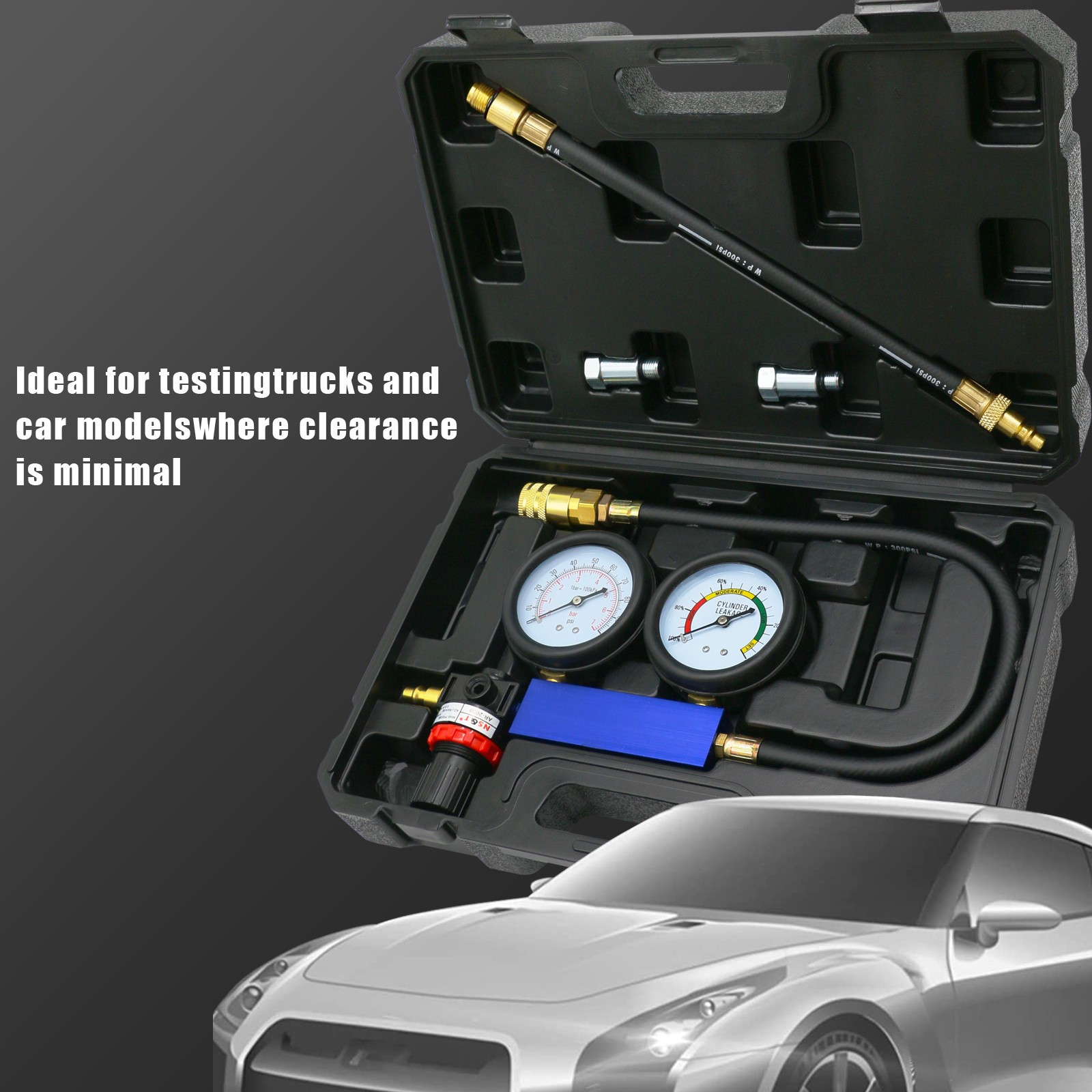 Professional Cylinder Leakage Tester TU-21 Compression Leakage Tester Tool Kit