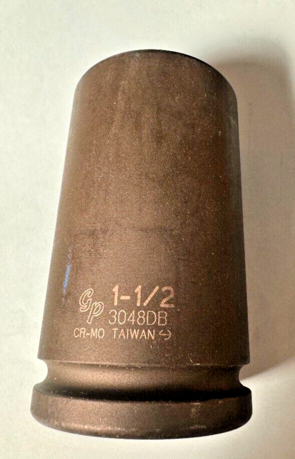 Grey Pneumatic 3048DB 1-1/2 IN 6 Pt Deep Bud Impact Socket 3/4 in Dr Warranty