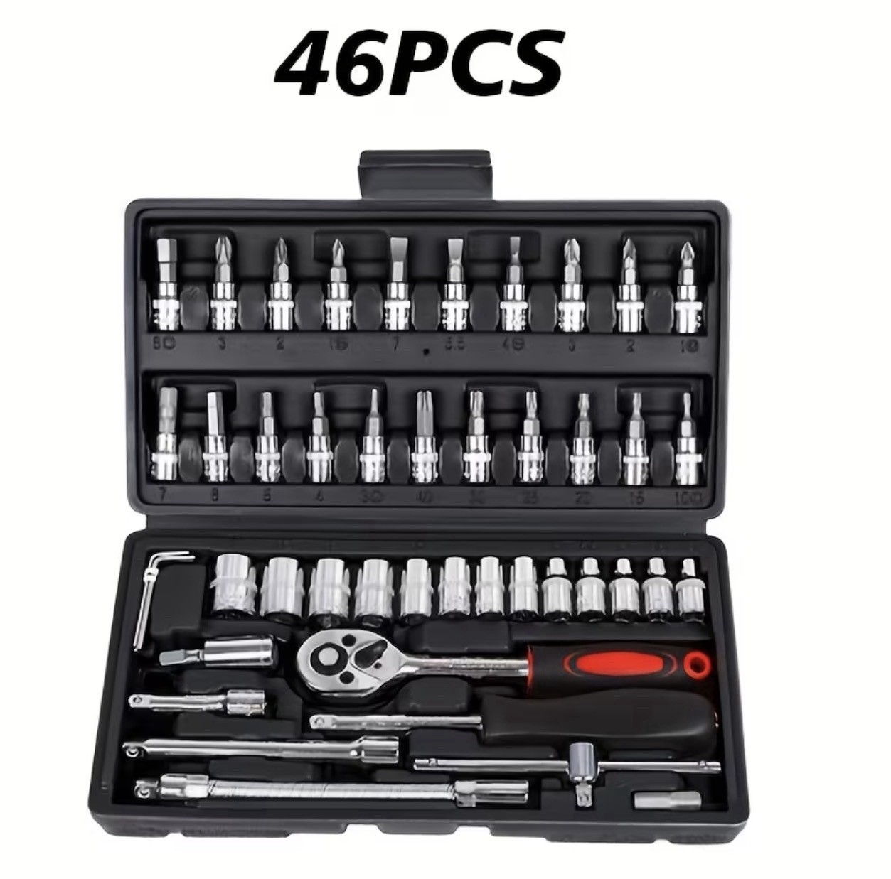 46 Piece Set Of car repair tool kit Wrenche