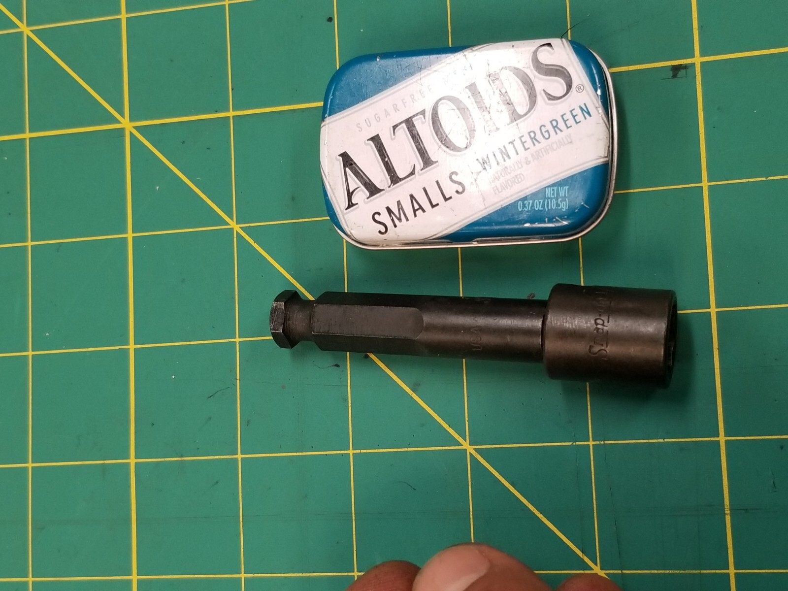 Vintage Snap-on 3/8″ Hex to 3/8″ Square Drive Power Adapter Pinned A3001A USA