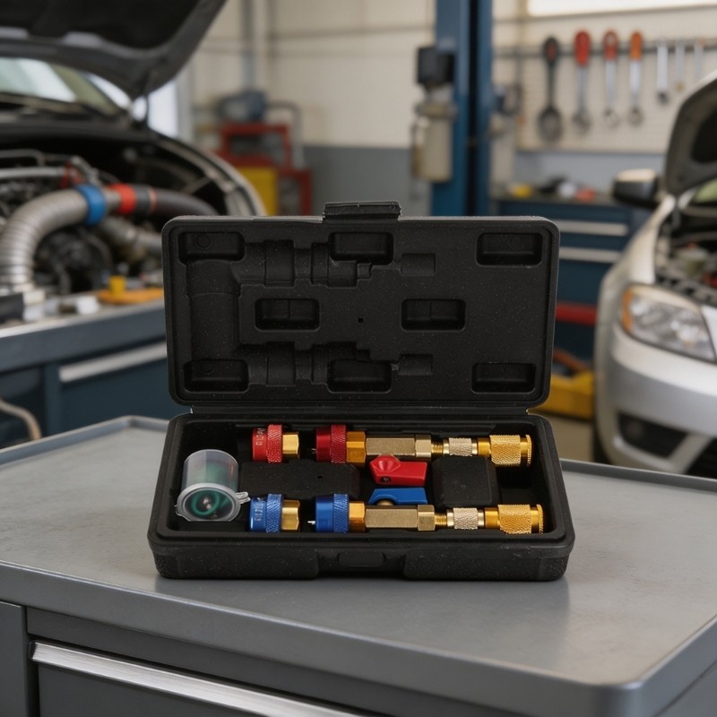 Professional Valves Core Remover Tool set for R134a R1234yf R22 Car Systems